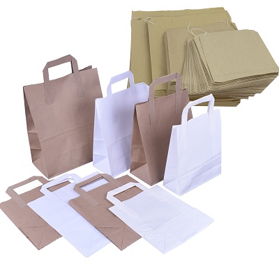 Kraft Paper Takeaway Bags
